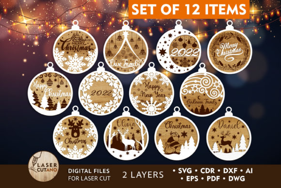 Bundle Christmas Ornaments Craft Files Review