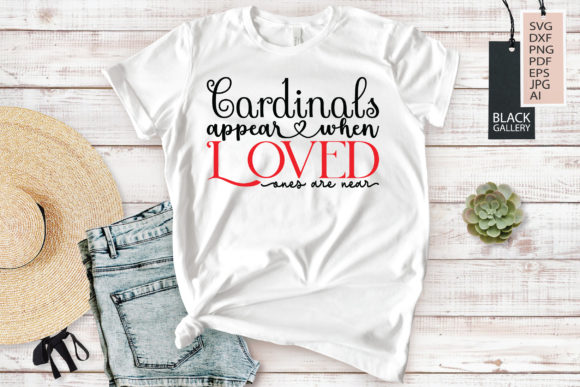 Cardinals Appear When Loved Are Near: Graphics for Crafts