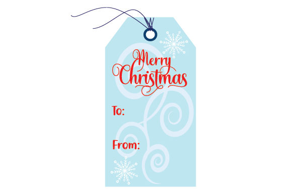 Christmas Gift Tag Template for Crafts