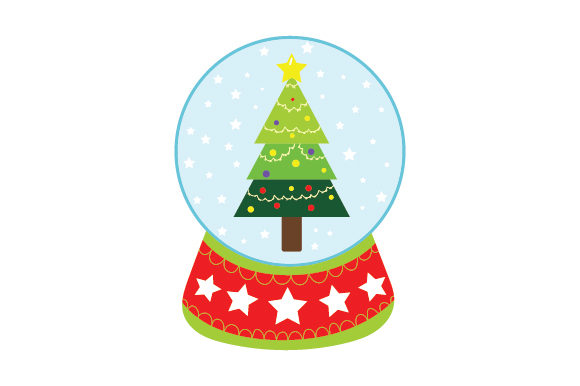 Christmas Snow Globe for Crafts & Design