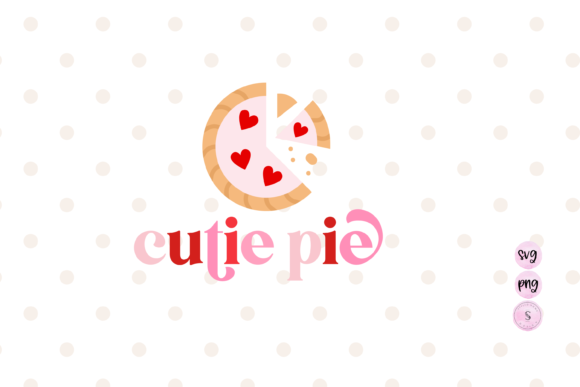 Cutie Pie Valentine's Day Graphics for Crafts Content