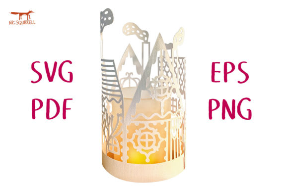 Gingerbread House Lantern SVG: Laser Cutting & Winter Amp