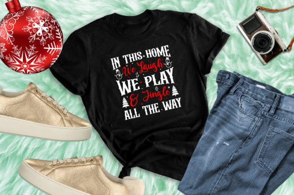 In This Home We Laugh We Play Jingle Graphics & Print Templates