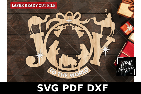 Joy to the World SVG: Laser Cutting & Winter Amp Asset