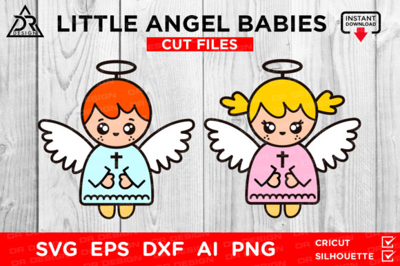 Little Angel Babies SVG Cut Files: Graphics for Crafts