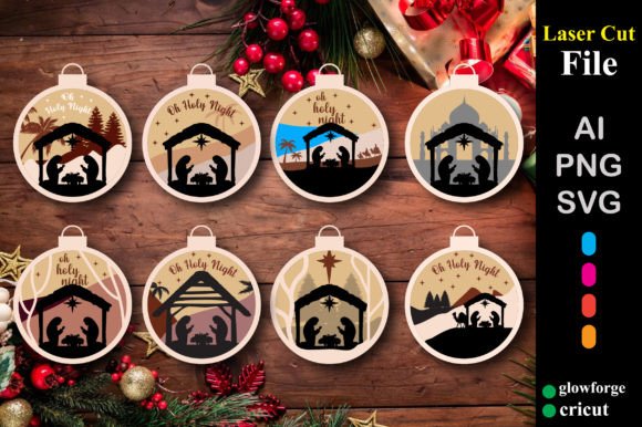 Nativity Christmas Laser Cutting Assets for Winter Amp