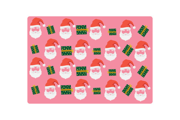 Santa Claus Face Pattern for Christmas Crafts