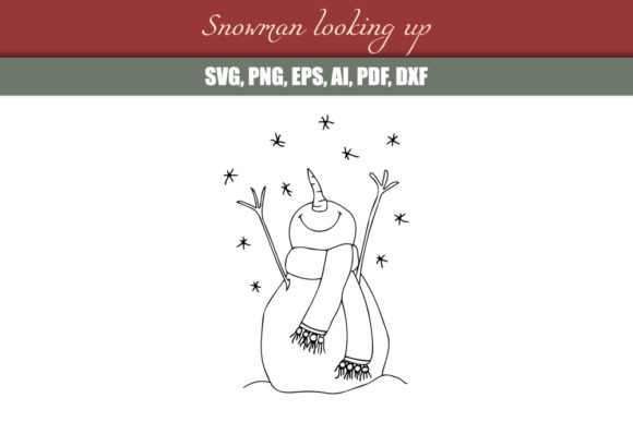 Snowman Looking Up: Graphics for Crafts Review